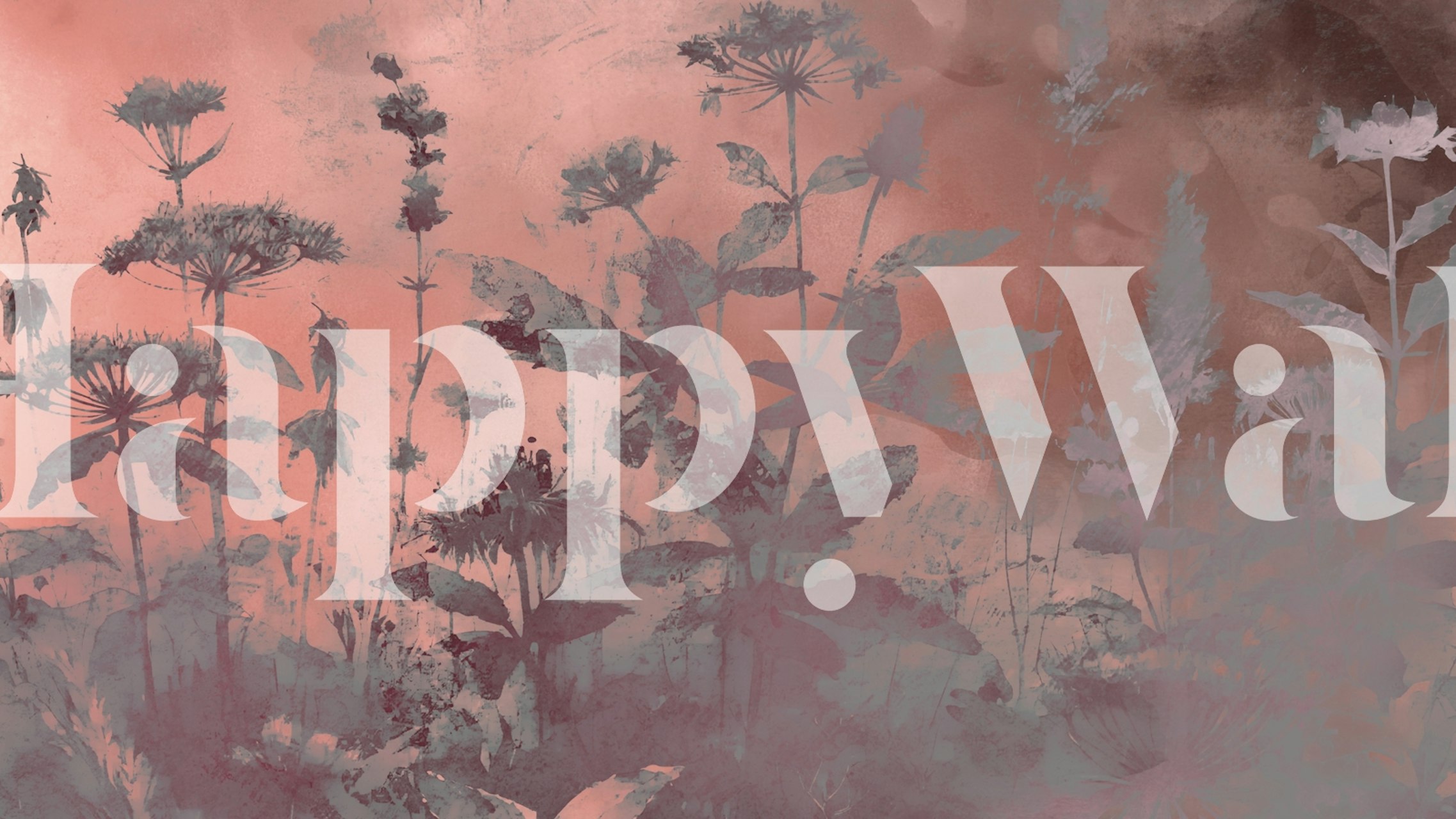 Mystic Florals tapet i et rom