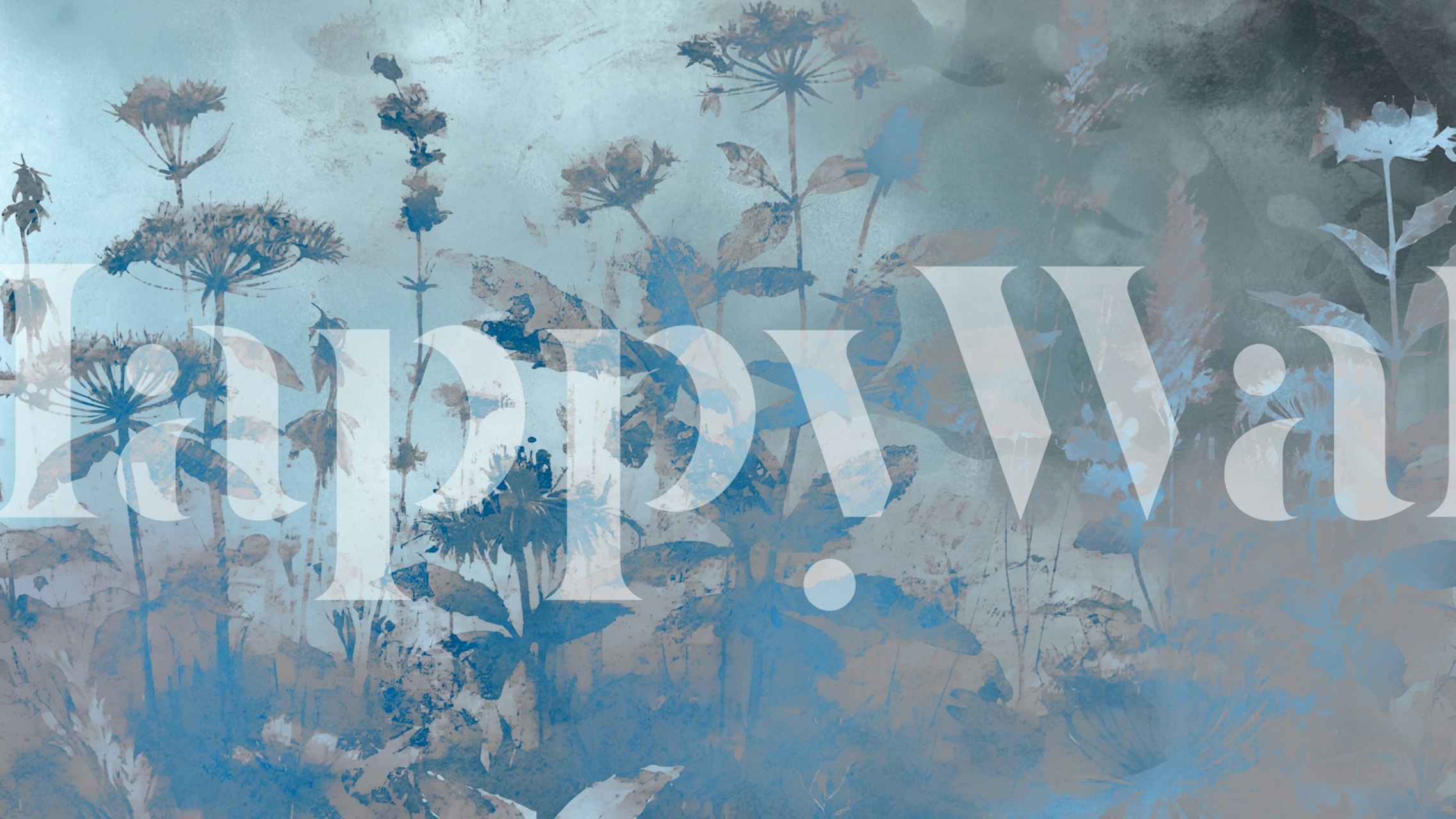 Ethereal Botanic Garden-Tapete in einem dekorierten Raum