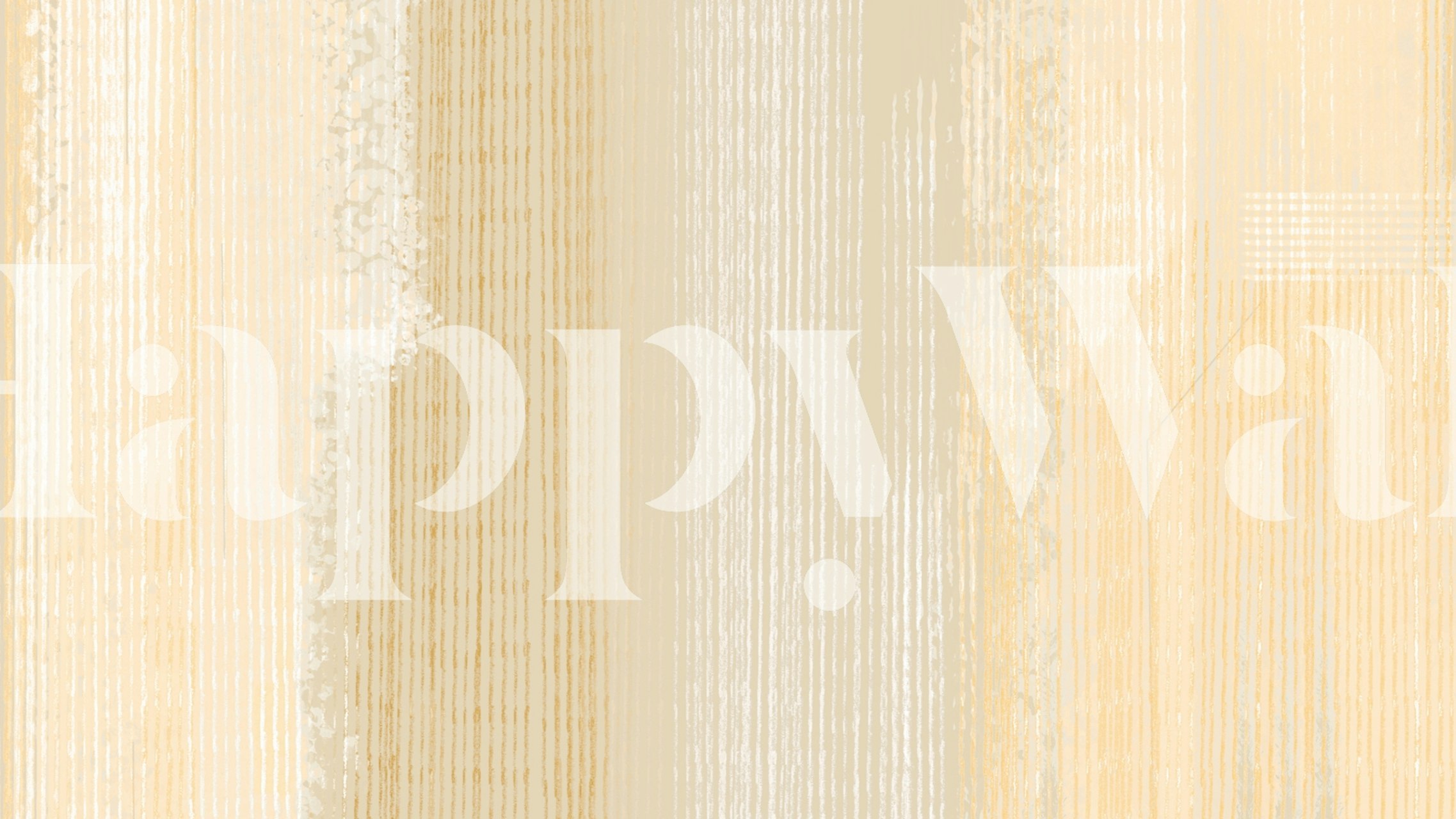 Creamy gold textured wallpaper featuring soft stripes and a subtle sheen.
