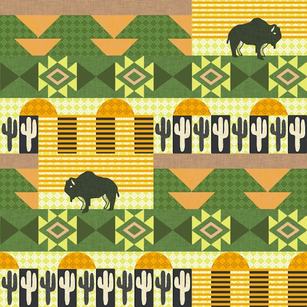 Cactus and Bison Field