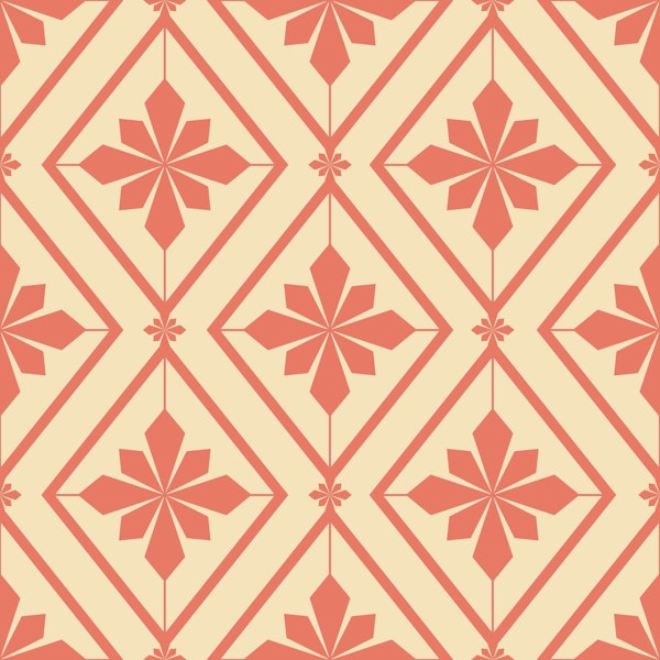 Coral vintage Blooms