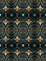 Art Deco Golden Gatsby Vibes tapet