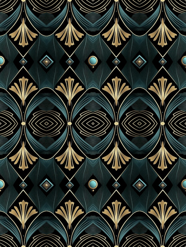 Art Deco Golden Gatsby Vibes