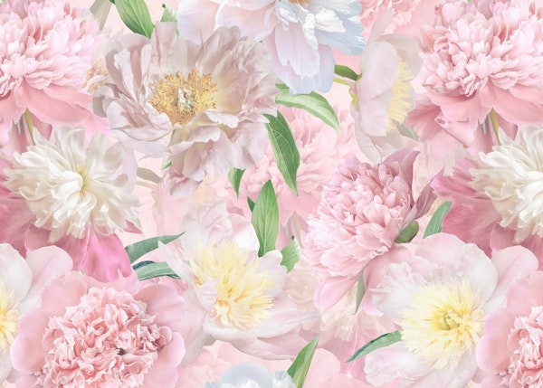 Baroque Blush Peony Garden