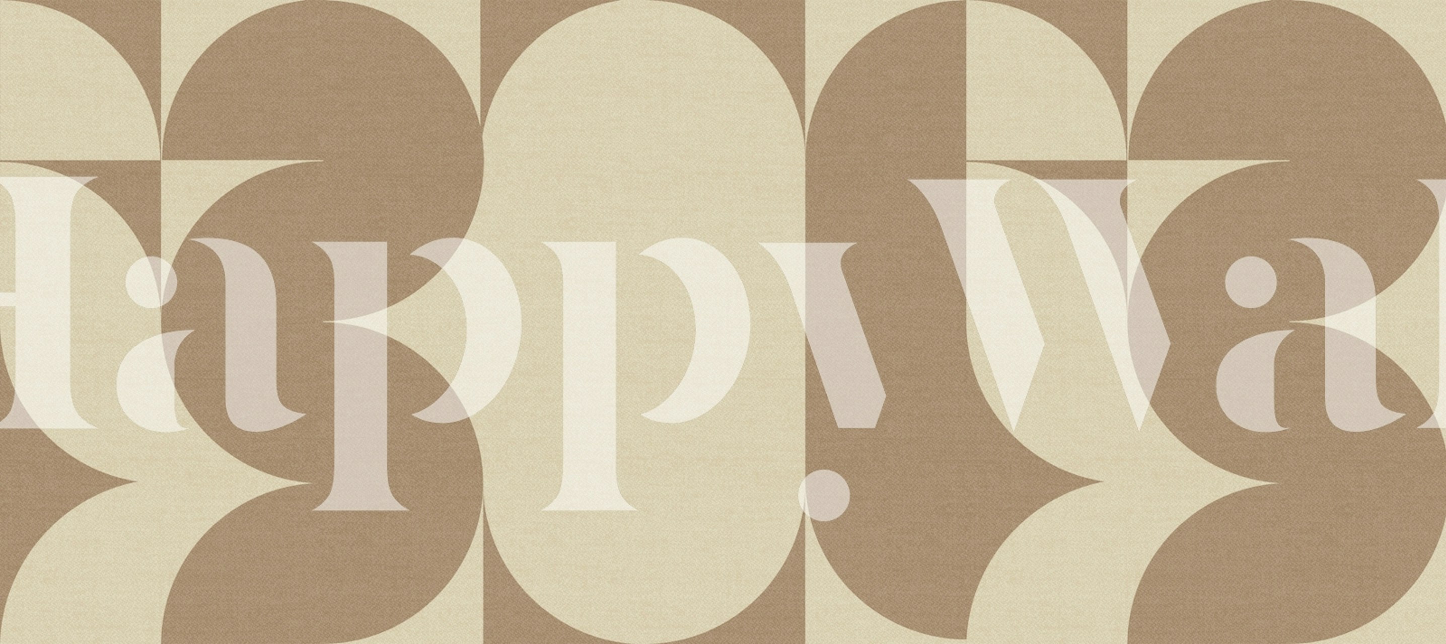 Beige geometric curves and shapes wallpaper