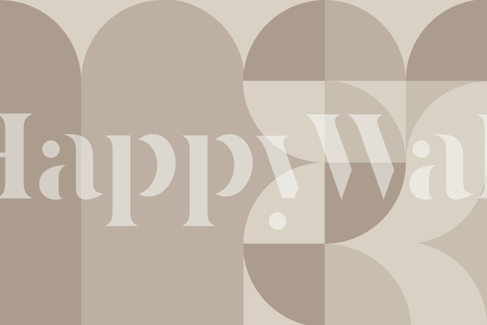 Beige geometric curves and shapes wallpaper