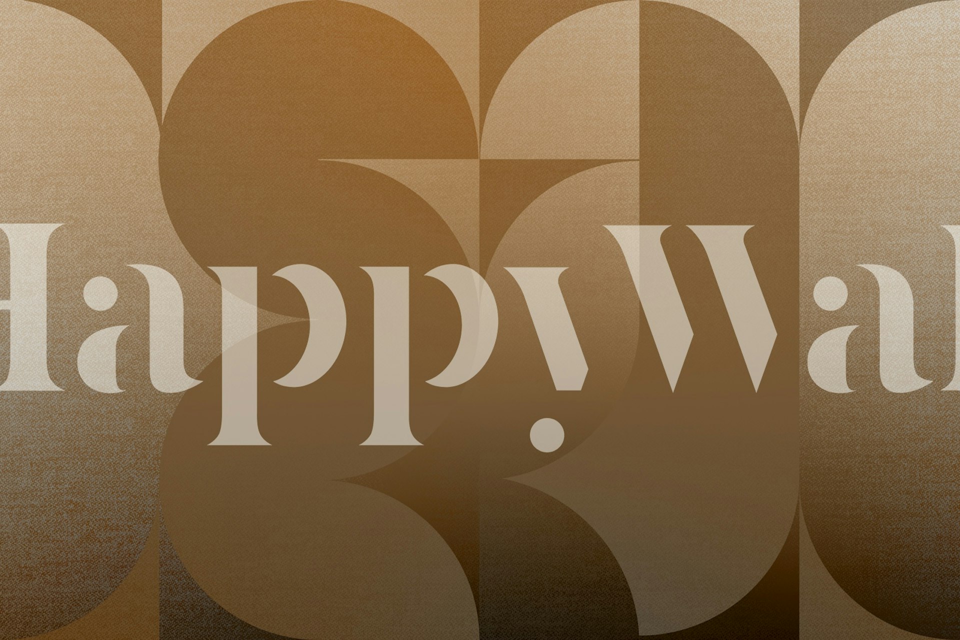 Warm geometric shapes in amber tones wallpaper