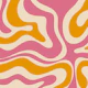 Retro Modern Liquid Swirl Thulian Ochre