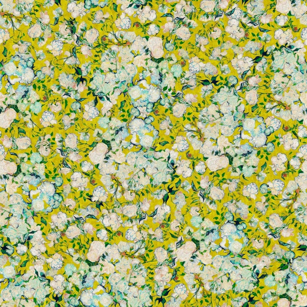 Vincent Van Gogh Roses in Lemon Yellow