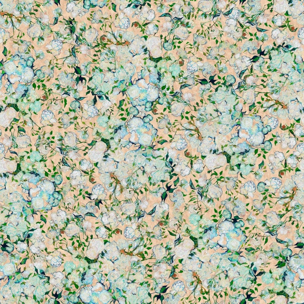 Vincent Van Gogh Roses in Pale Peach