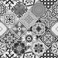 Talavera Tiles black white grey tapety