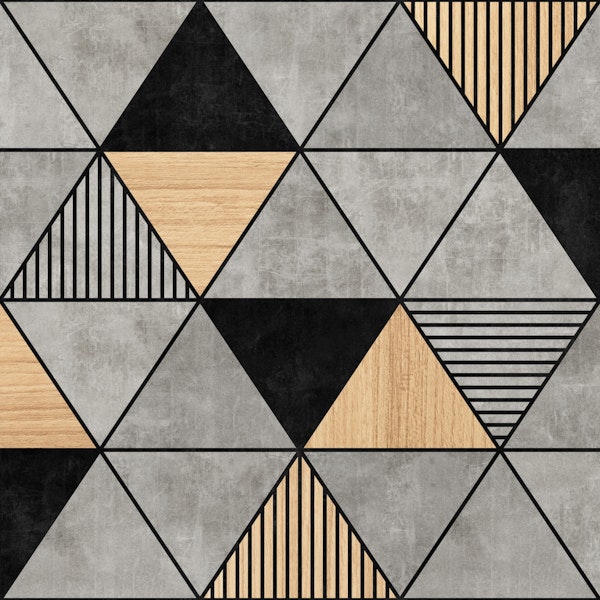 Concrete and Wood Triangles 2