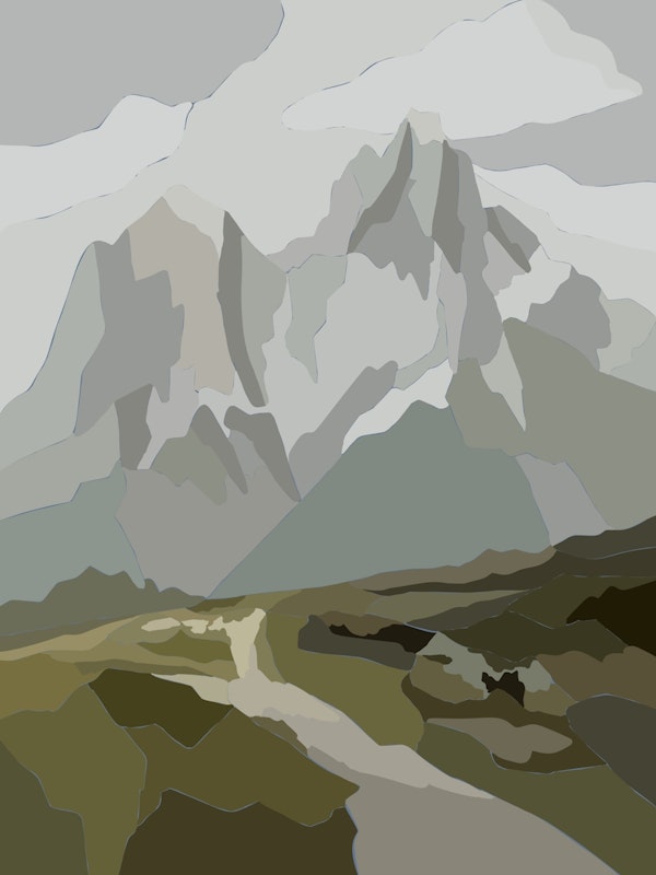 Minimalist Mountain View