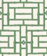 Bamboo trellis - green on cream