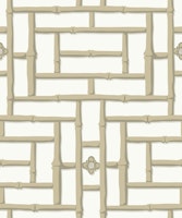 Bamboo trellis - neutral tan beige ταπετσαρία