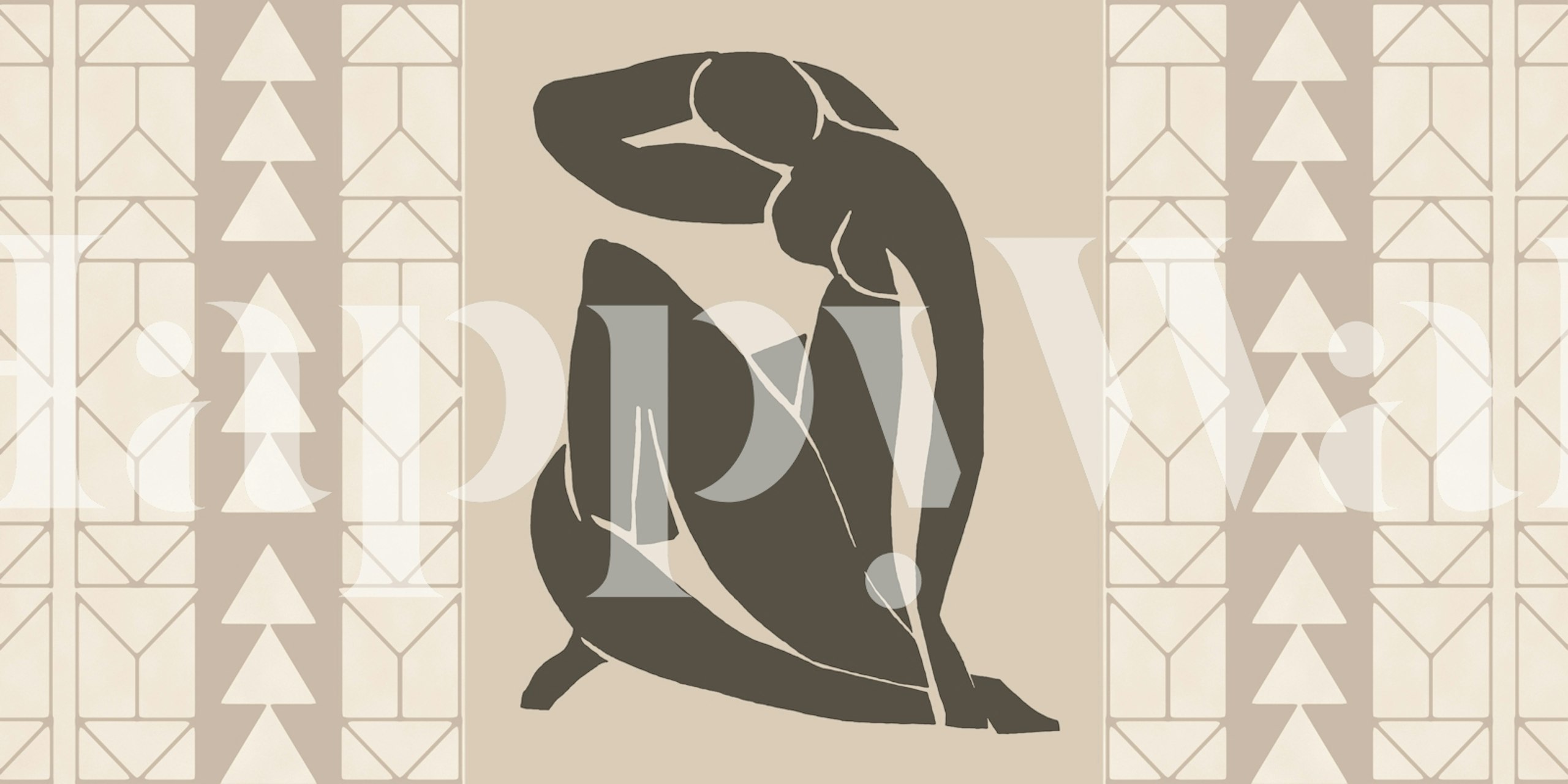 Abstract Modern Art Decor tapet i et rum