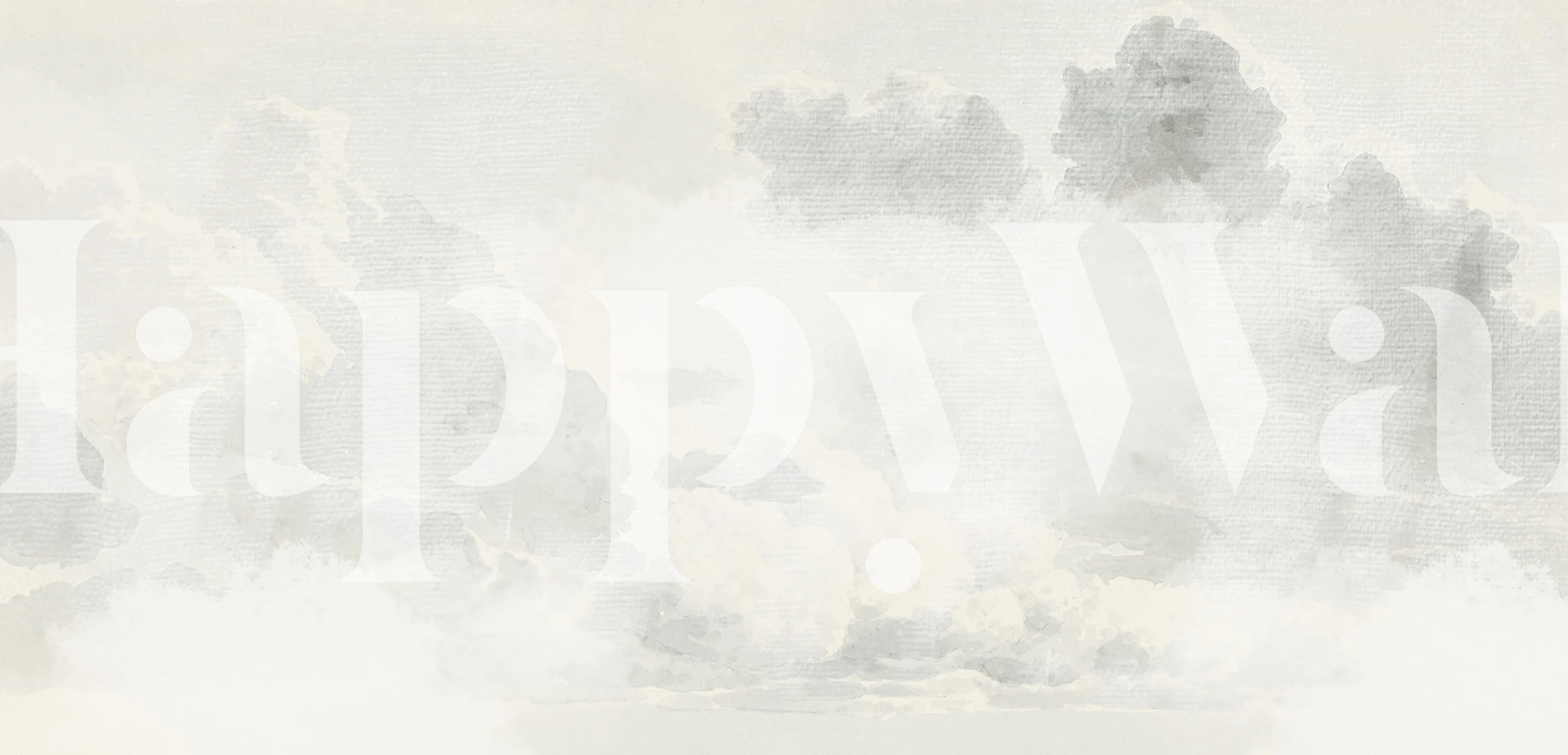 Misty Cotton Sky wallpaper huoneessa