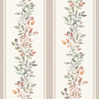Free spirit Leaves in lines beige behang
