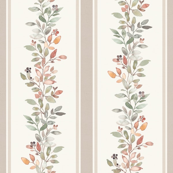 Free spirit Leaves in lines beige