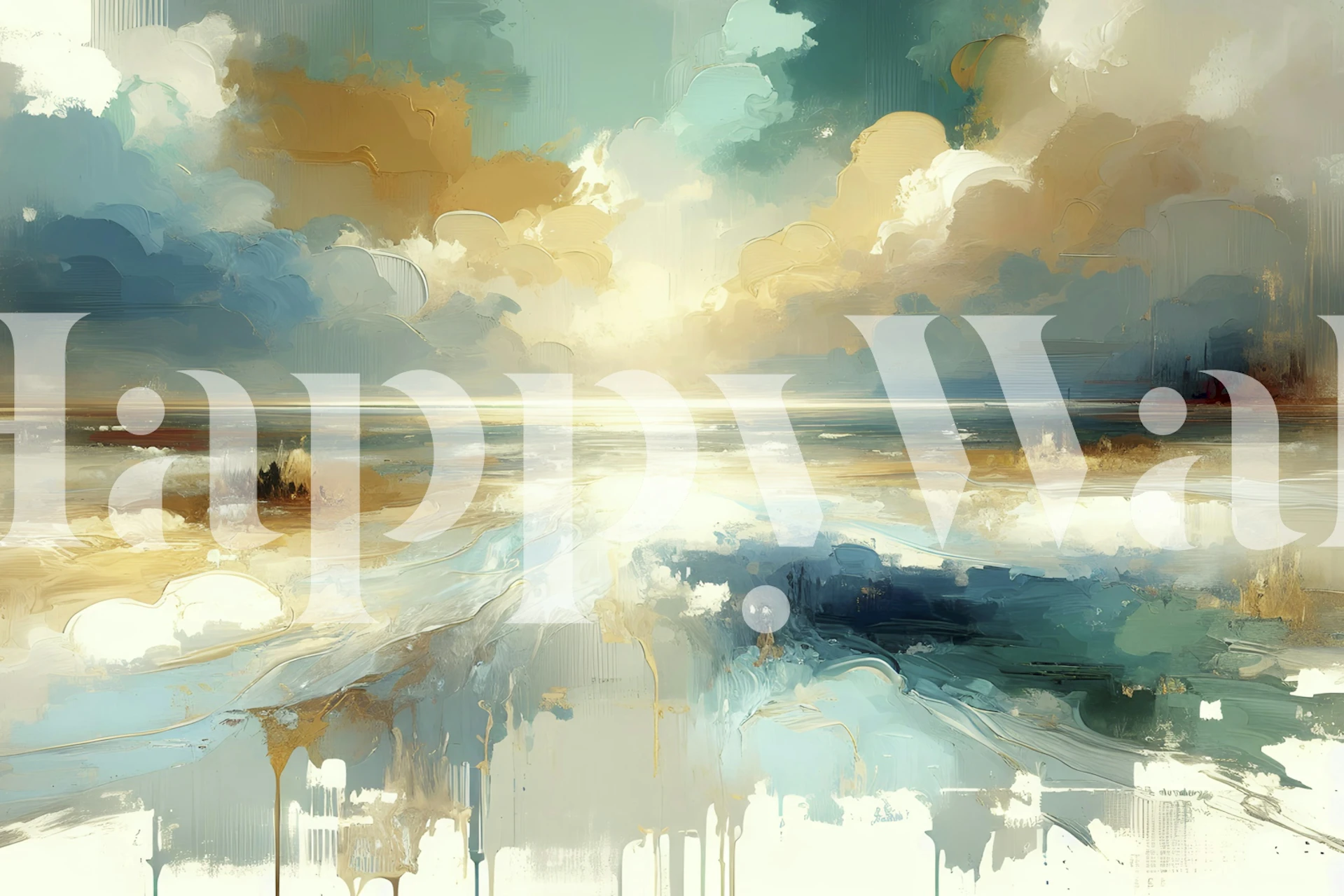 Carta da parati Modern Coastal Elegance in una stanza