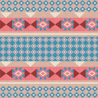 Geometric boho plaid (pink blue) tapeta