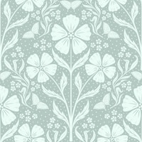 Awakening Flowers Damask - mint green ταπετσαρία