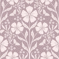 Awakening Flowers Damask - dusty rose ταπετσαρία