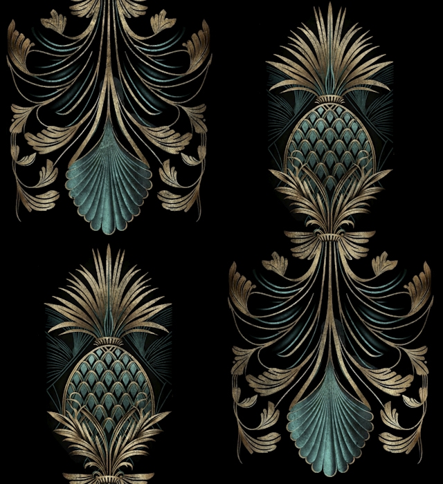 Roaring Twenties Pineapple Chic Happywall
