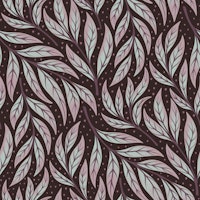 Awakening trailing leaves - purple ταπετσαρία