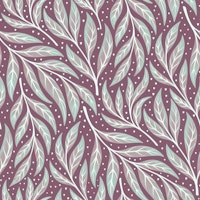 Awakening trailing leaves - violet tapet