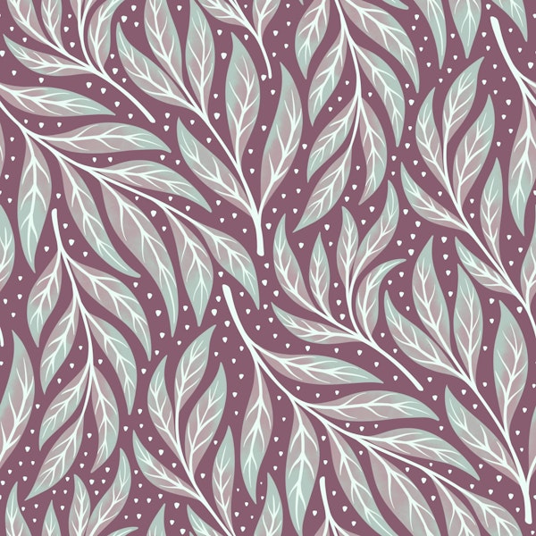 Awakening trailing leaves - violet