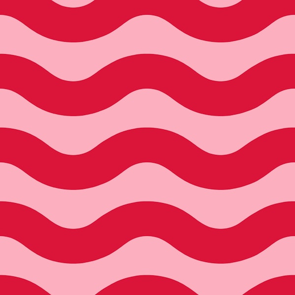 Pink and Crimson Red Modern Waves 1