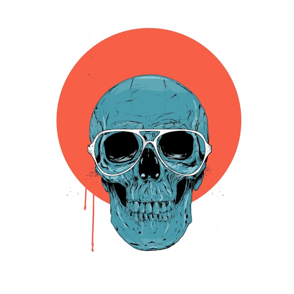 Blue skull II