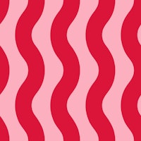 Pink and Crimson Red Modern Waves 2 wallpaper