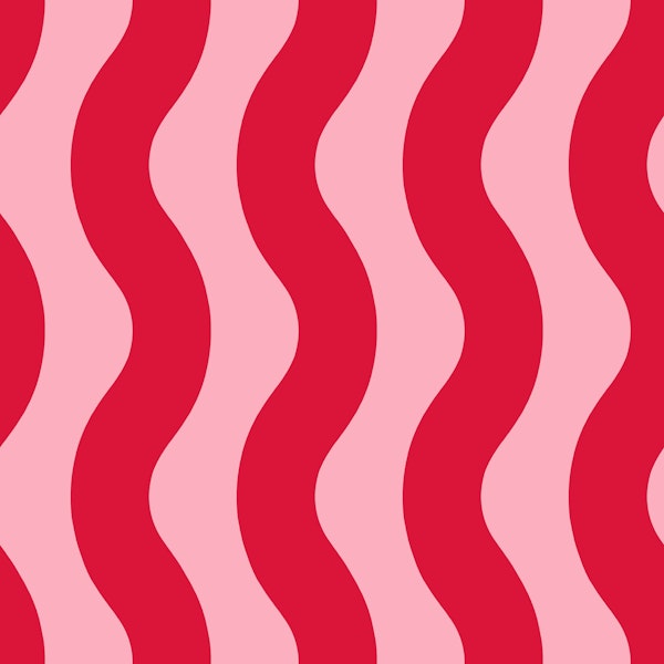 Pink and Crimson Red Modern Waves 2