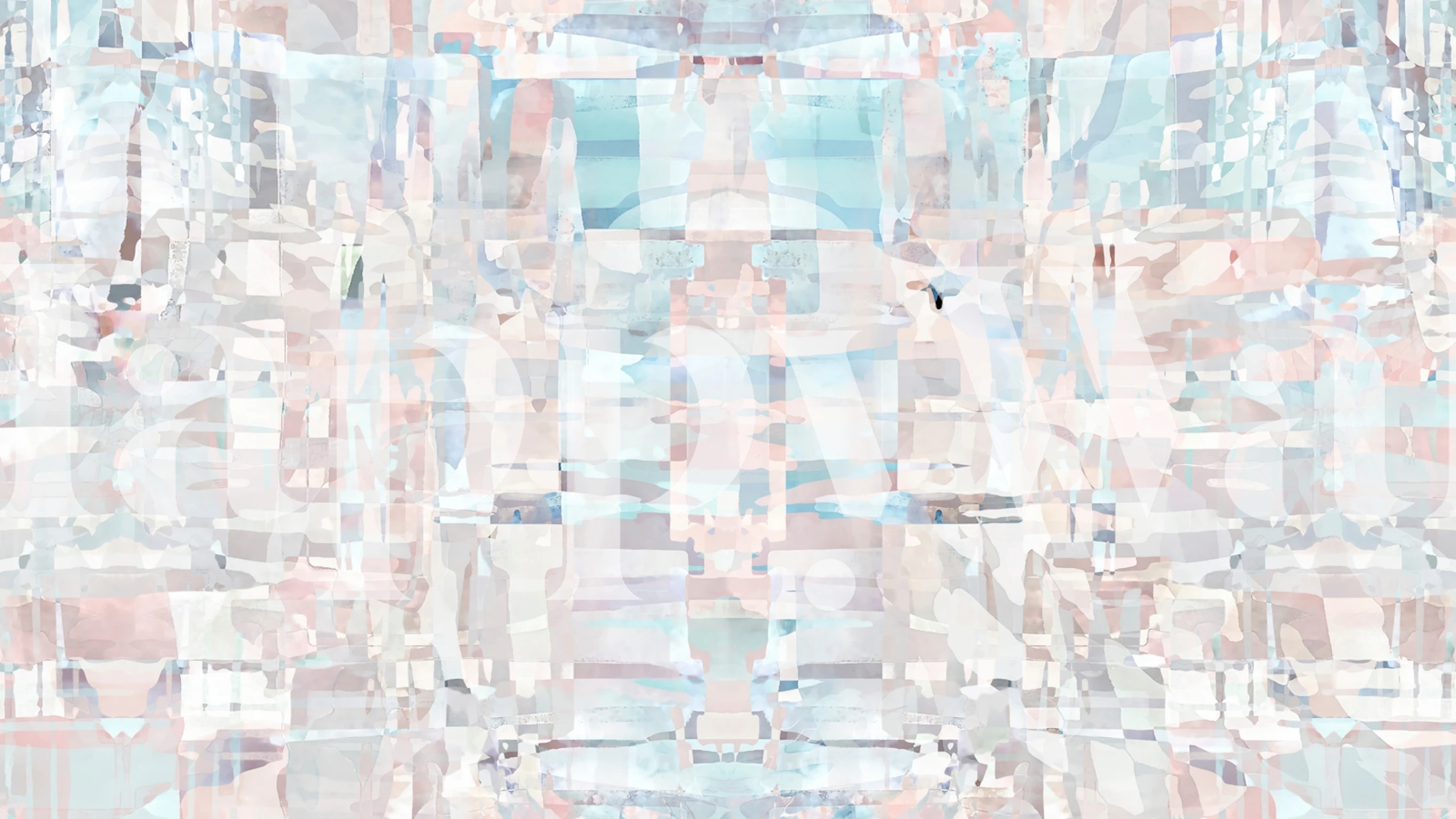 Papel de parede Crystal Waterfall Mosaic em um quarto