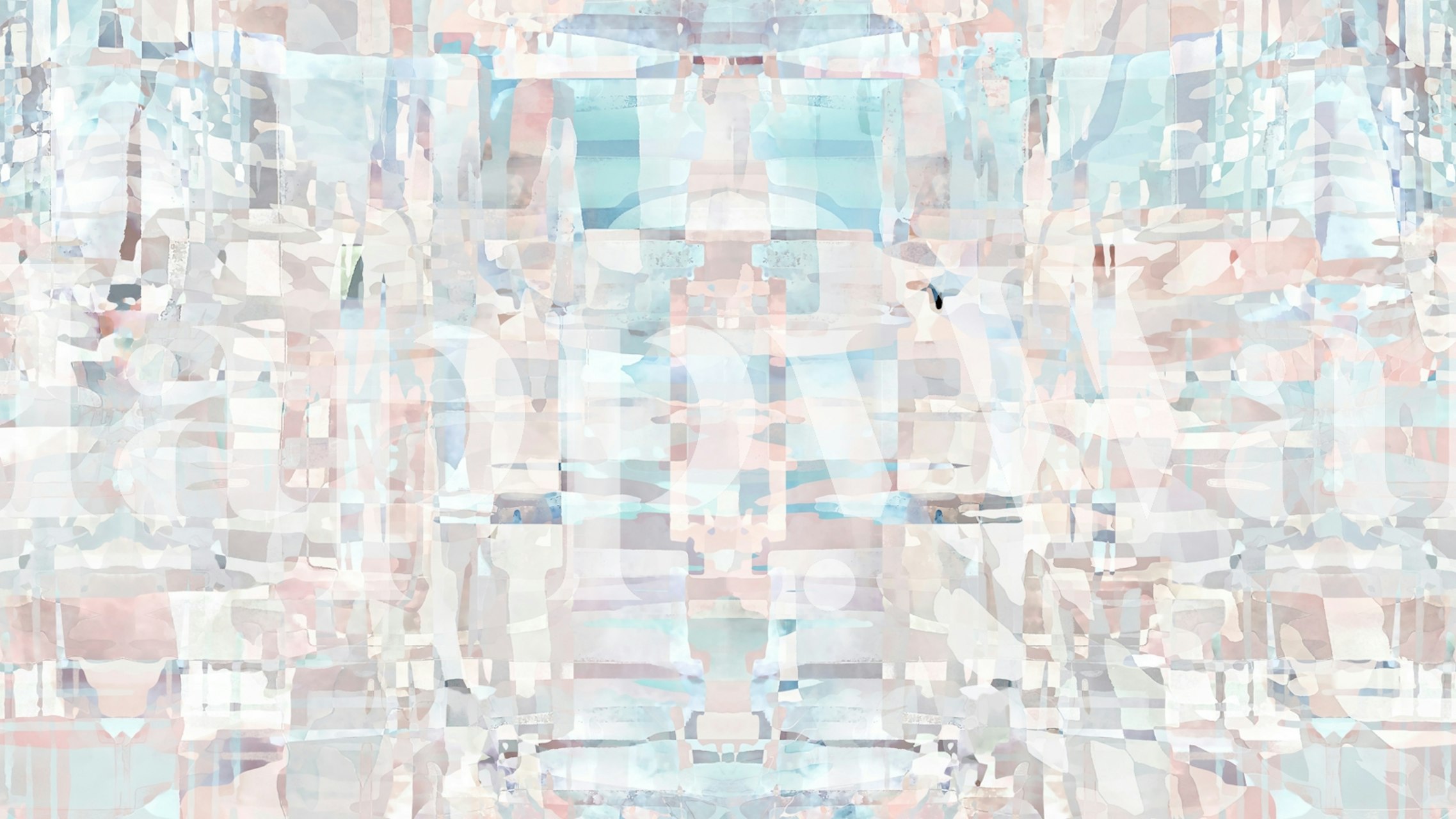 Crystal Waterfall Mosaic tapet i et rum