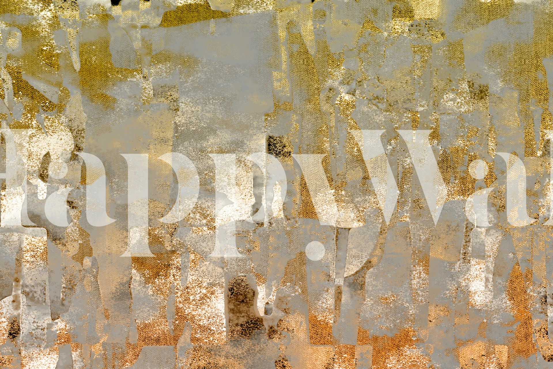 Tapeta Metallic Gold Essence u sobi