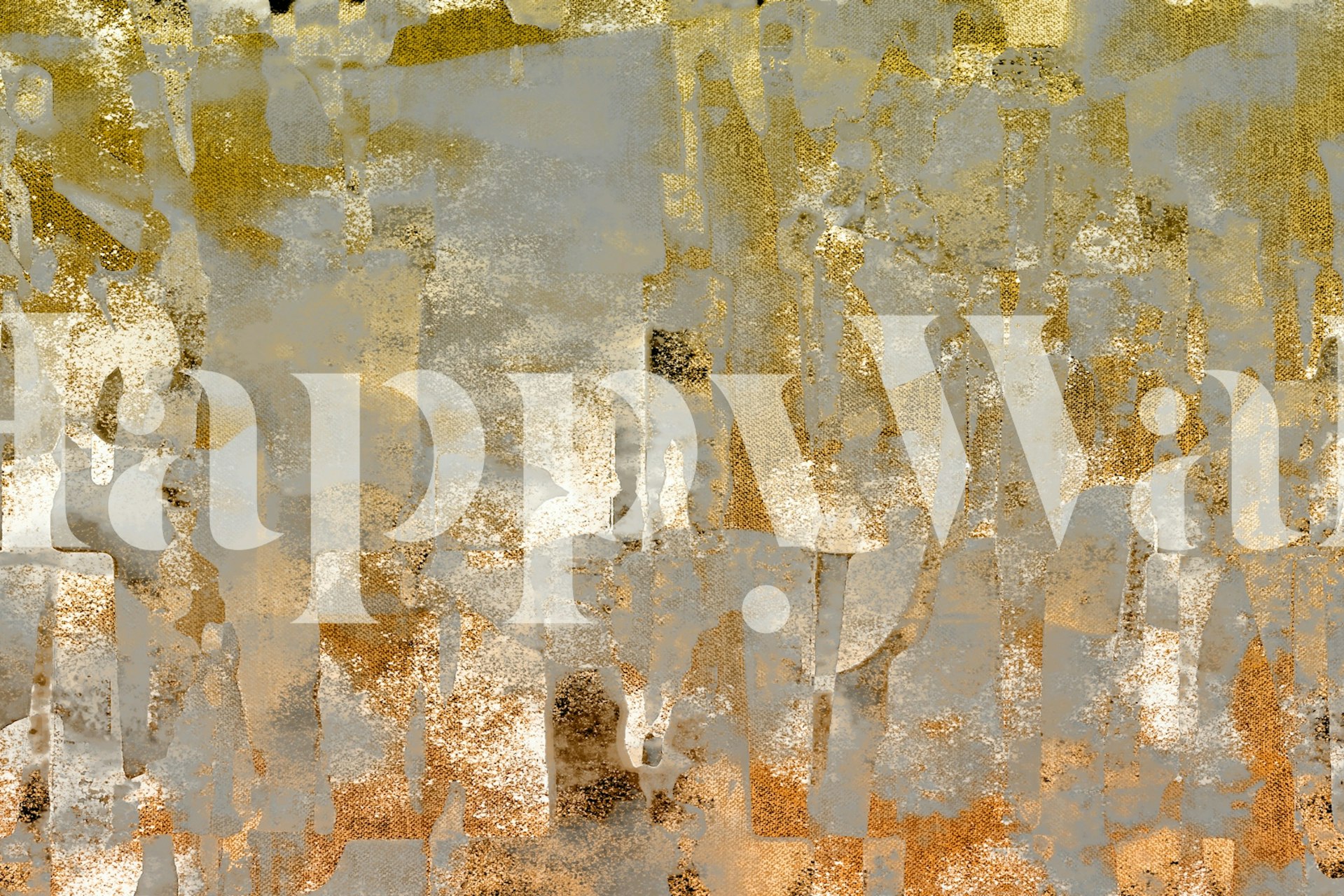 Metallic Gold Essence tapet i et rum