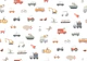 Vehicles and Transports in white