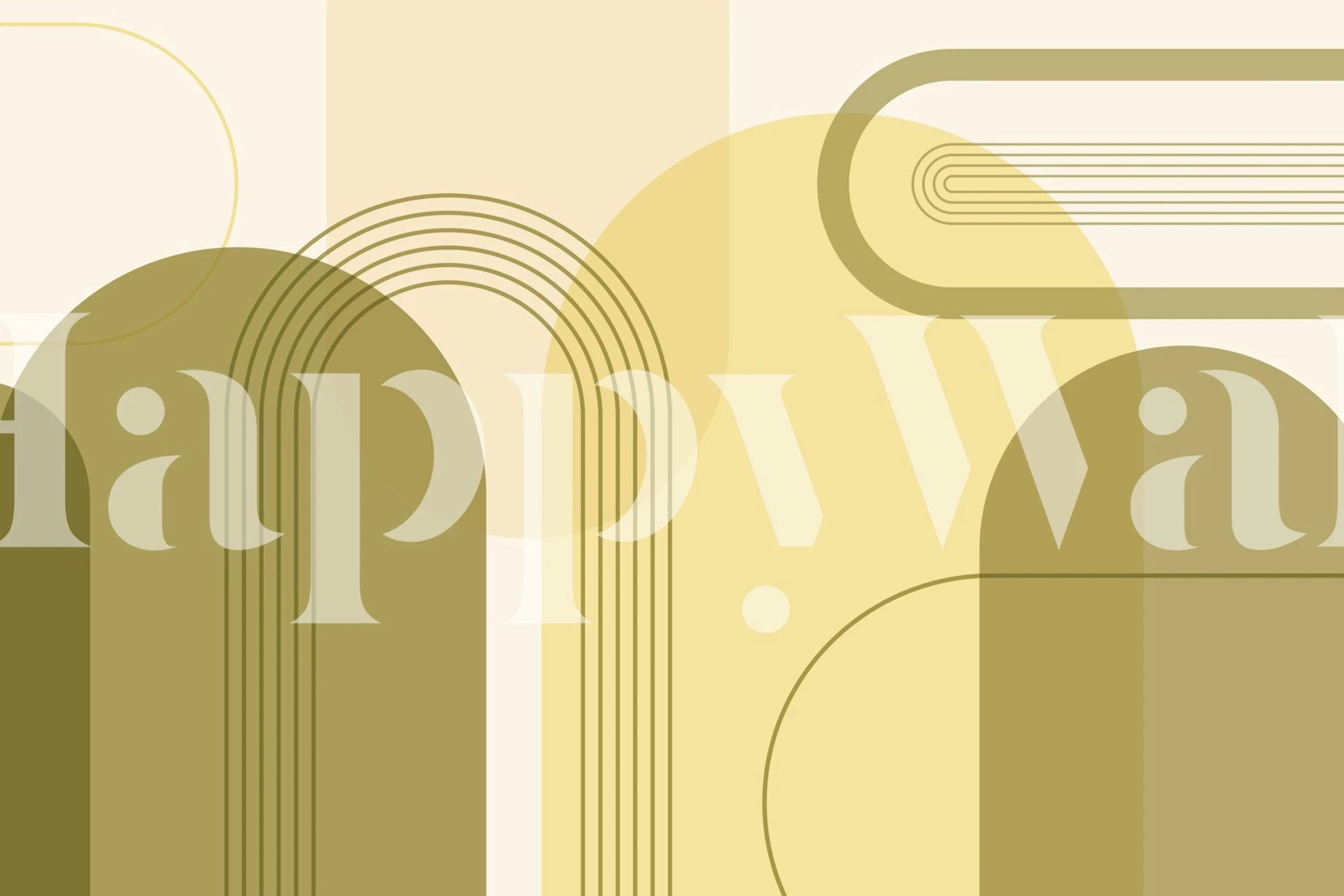 Geometric lines and shapes in earthy tones wallpaper