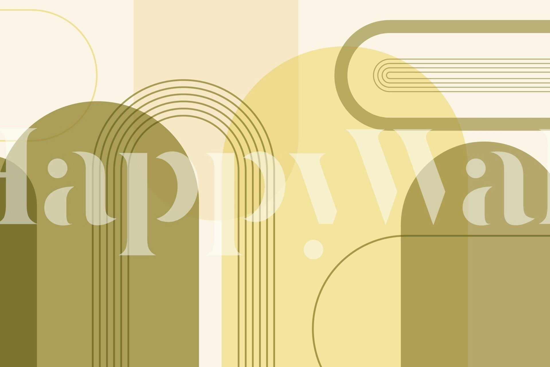 Geometric lines and shapes in earthy tones wallpaper