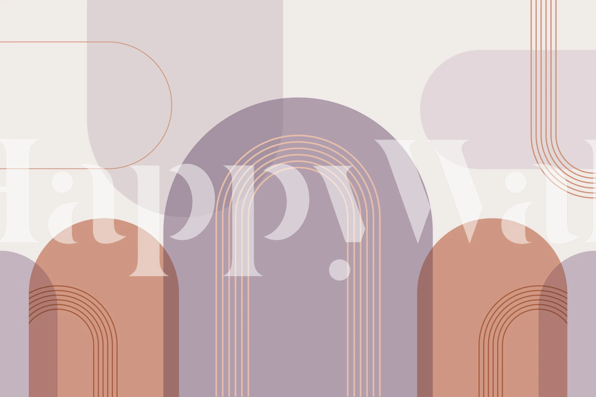 Chic Archway Vibes wallpaper in a room