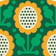 Green Yellow Sunflower Fantasy Charm