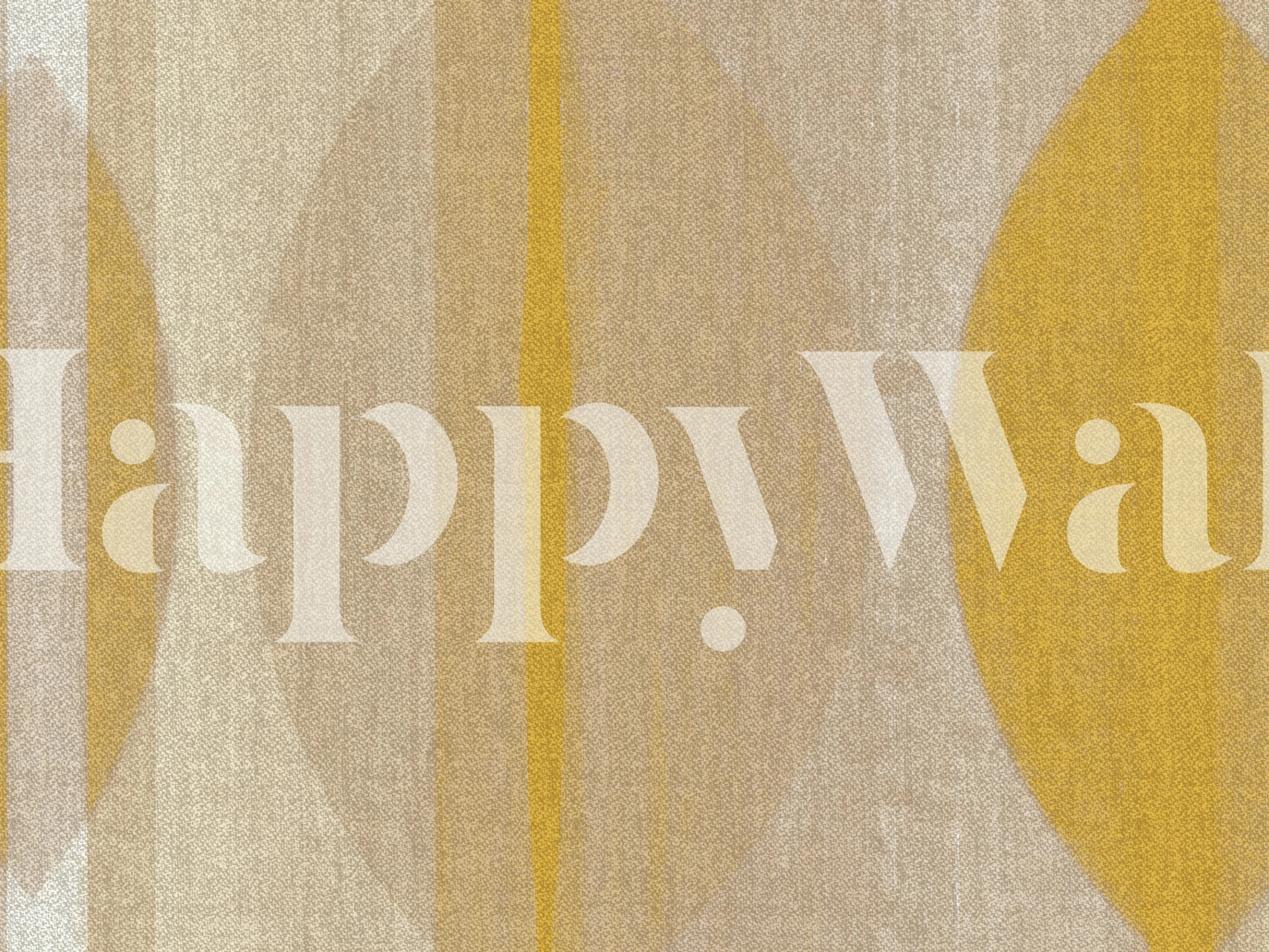 Retro geometric wallpaper in a modern room