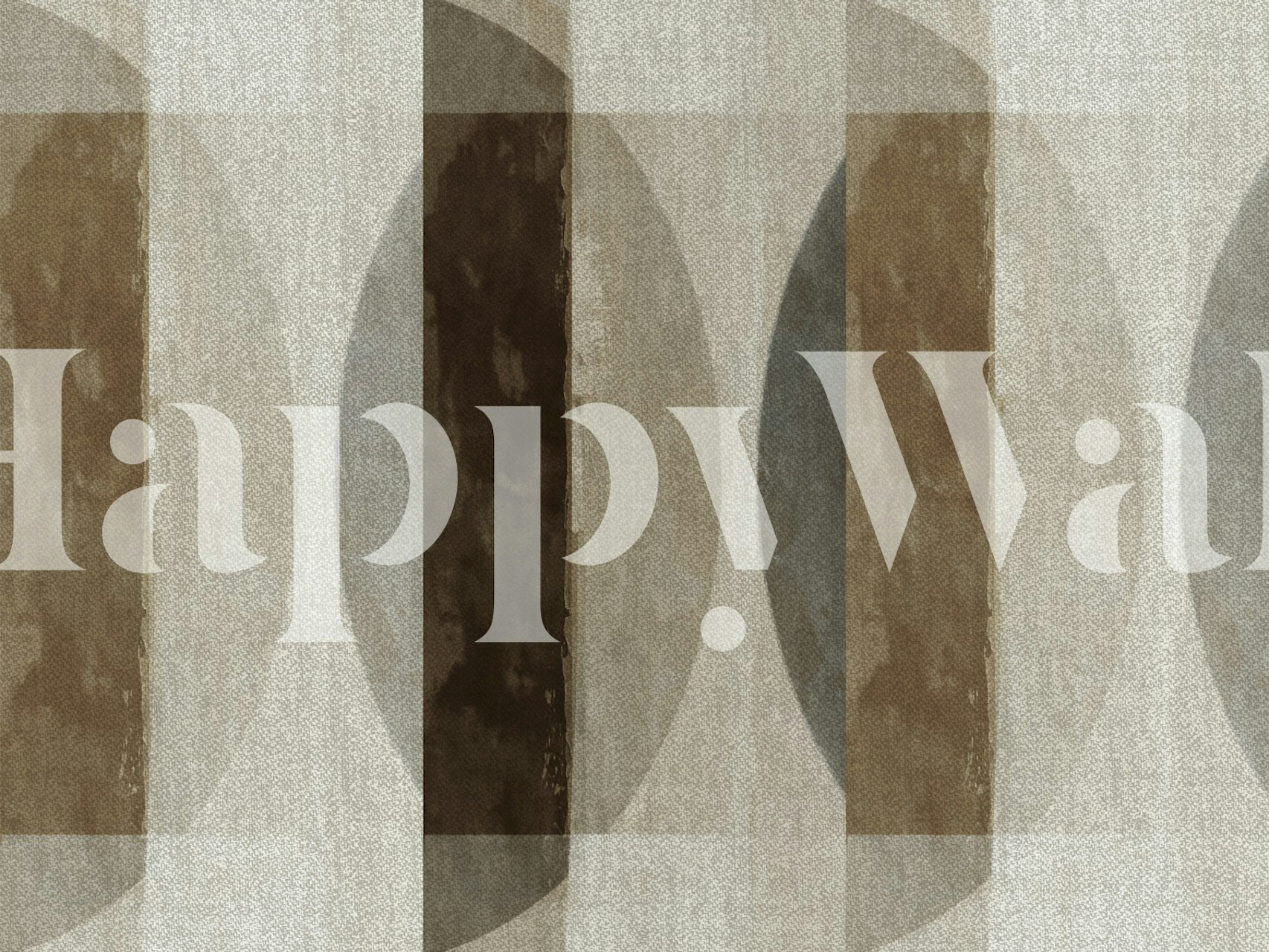 Abstract striped wallpaper in earthy tones with curved shapes