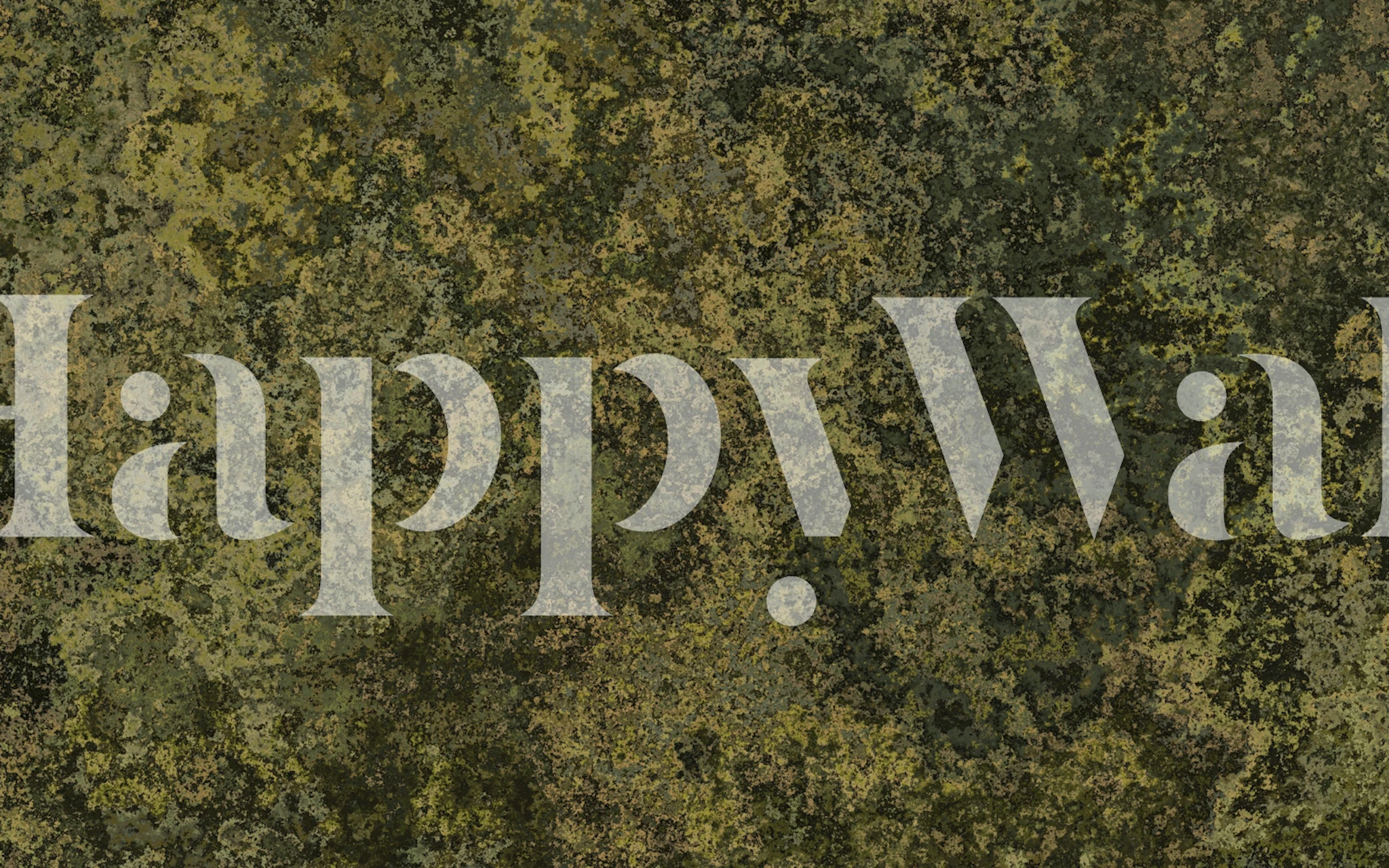 Rough And Tough Brown Green behang in de kamer