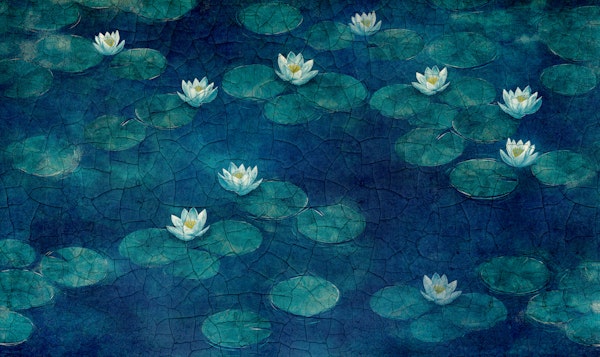 Dark Lotus Garden Painting