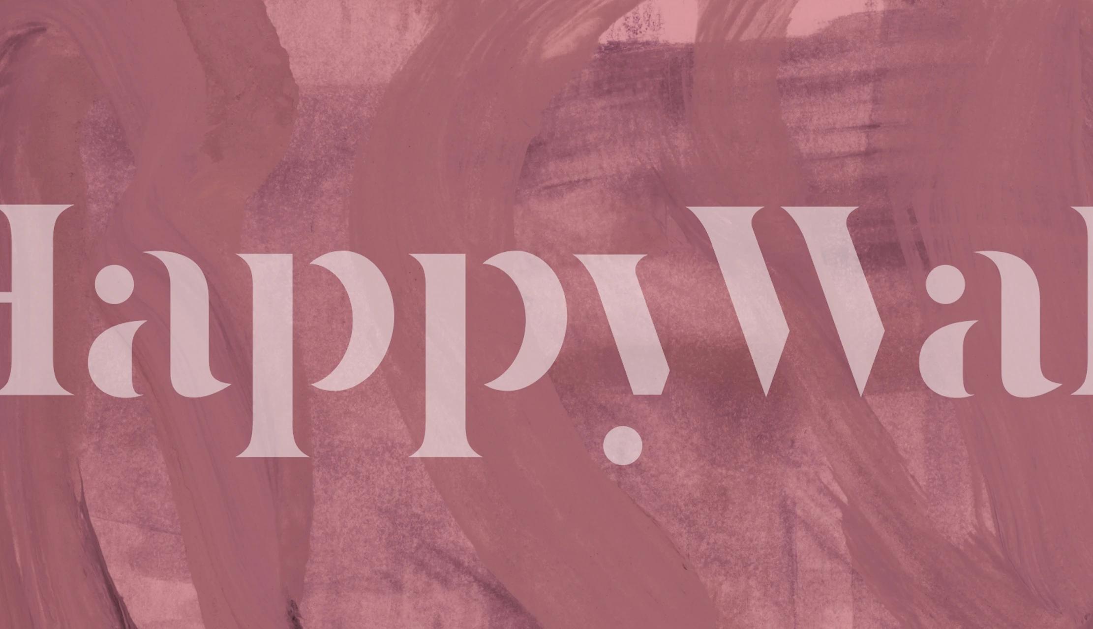 Soft dusty pink strokes wallpaper in a room