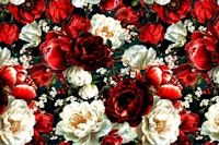 Opulent Baroque Petal Extravaganza carta da parati